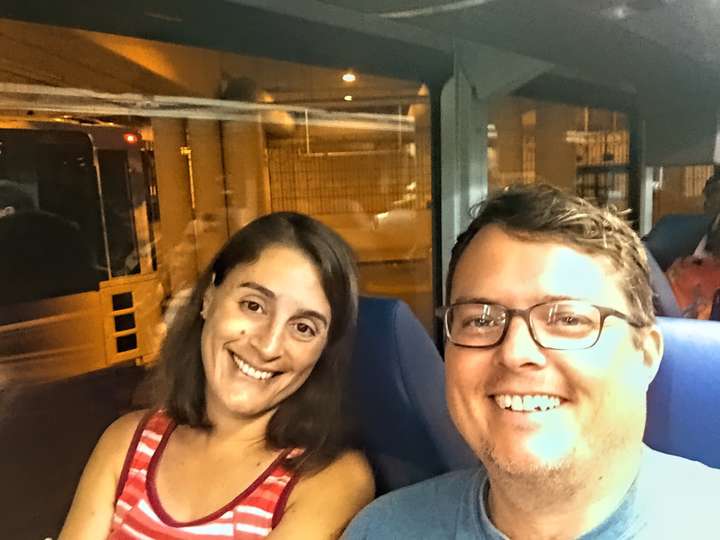 on the bus in Minneapolis, MN