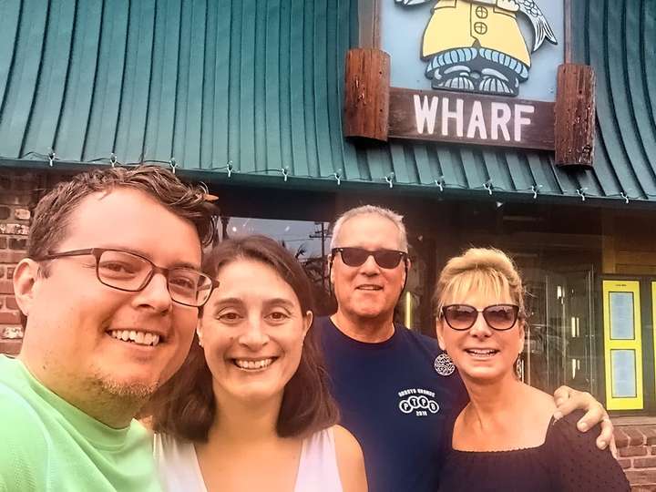 with Pam and John in Seal Beach, CA