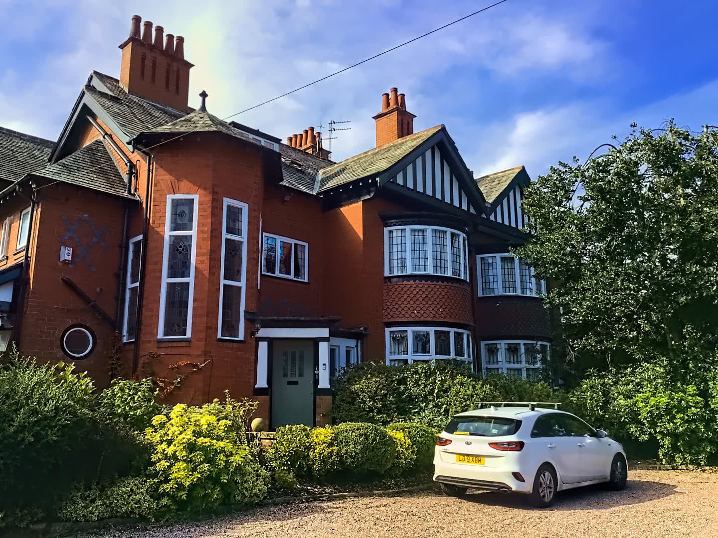 the front of the main house