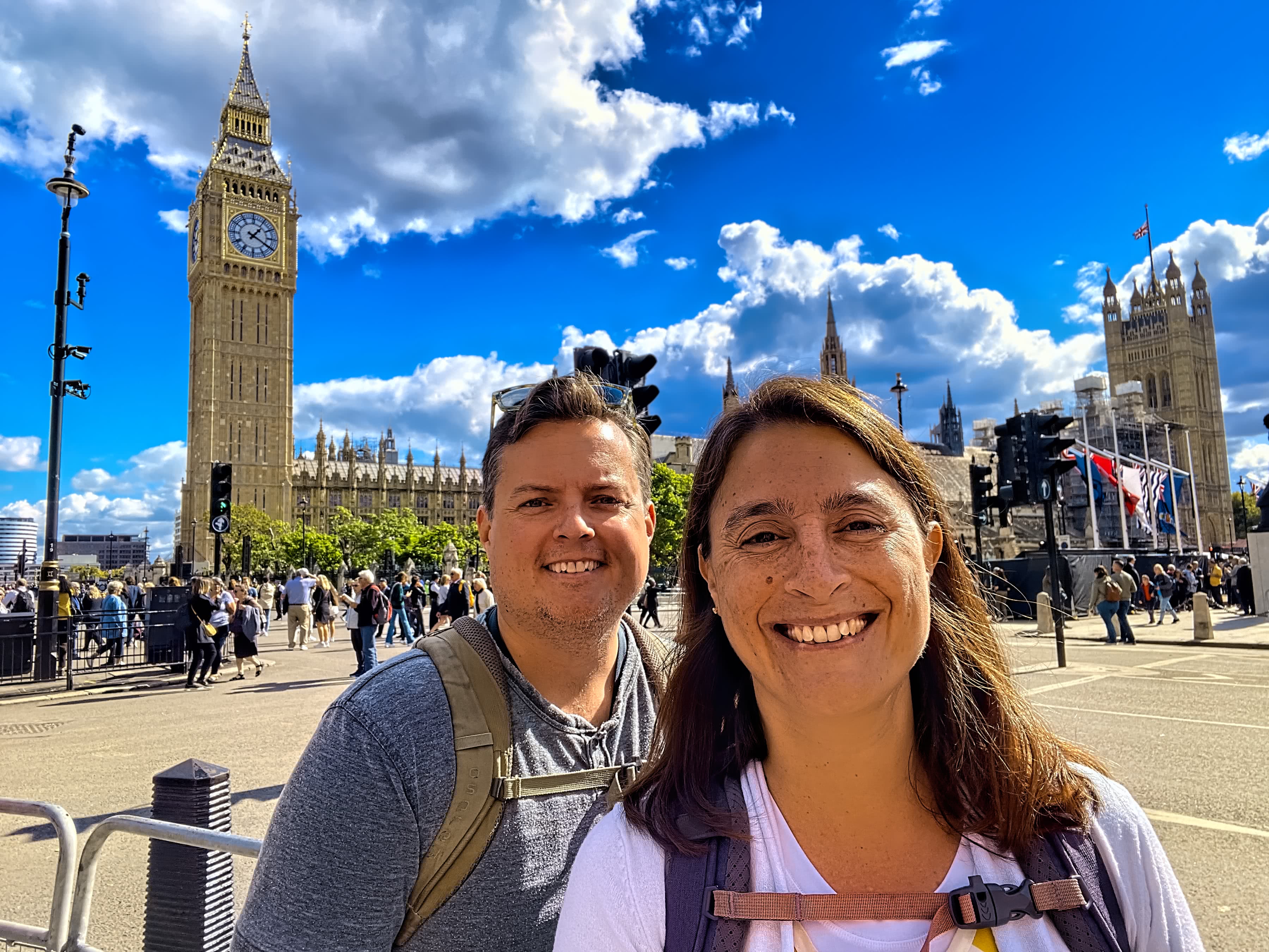 Maria and Neil with Big Ben