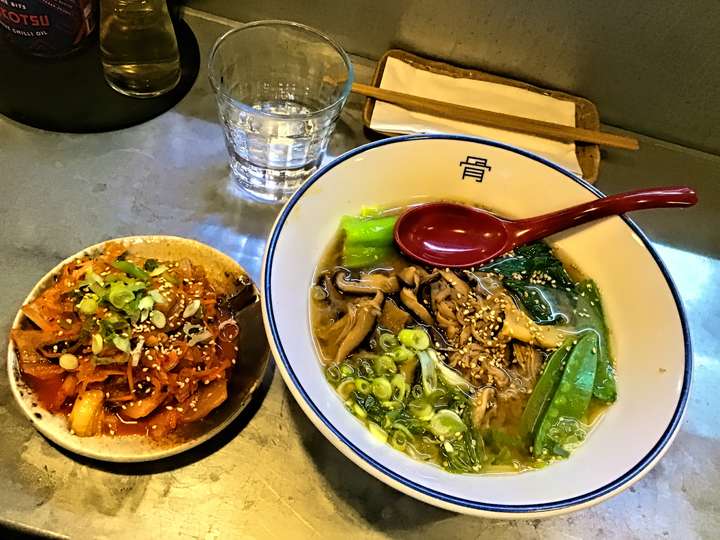 Kimchee and Ramen at Tonkotsu in Battersea