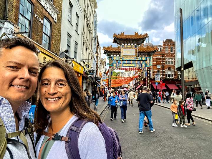 Maria and Neil at Chinatown Gate