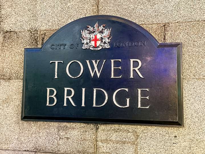 Tower Bridge Placard
