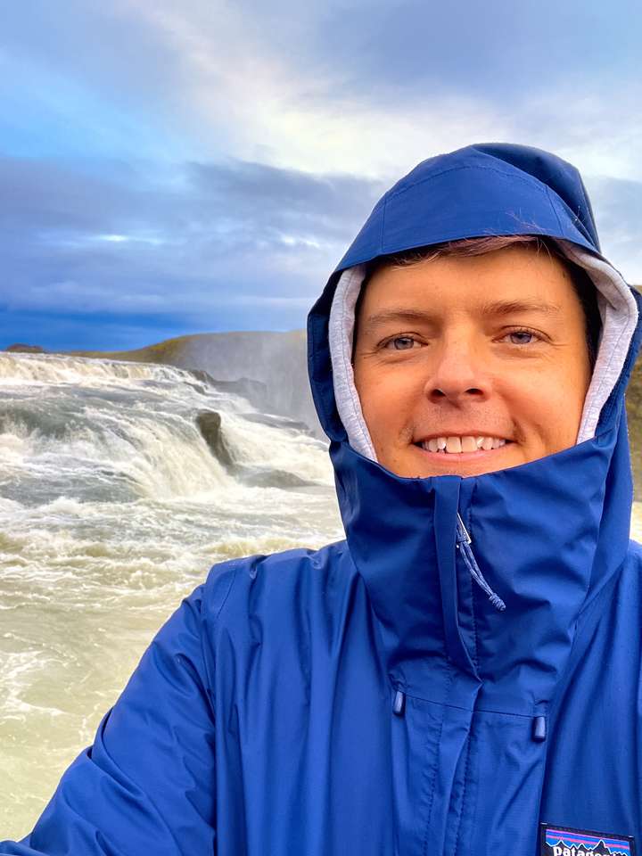 Selfie at Gullfoss