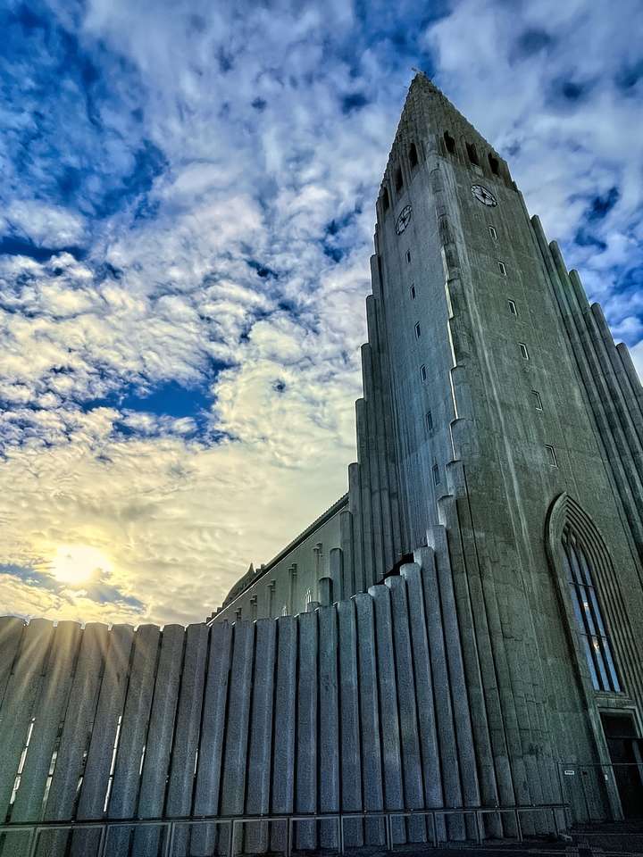 Sun Gazing at Hallgrimskirkja