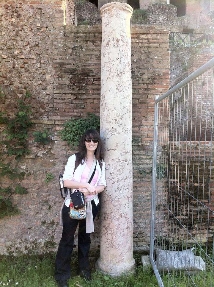 Maria enjoying the day at the Roman Forum