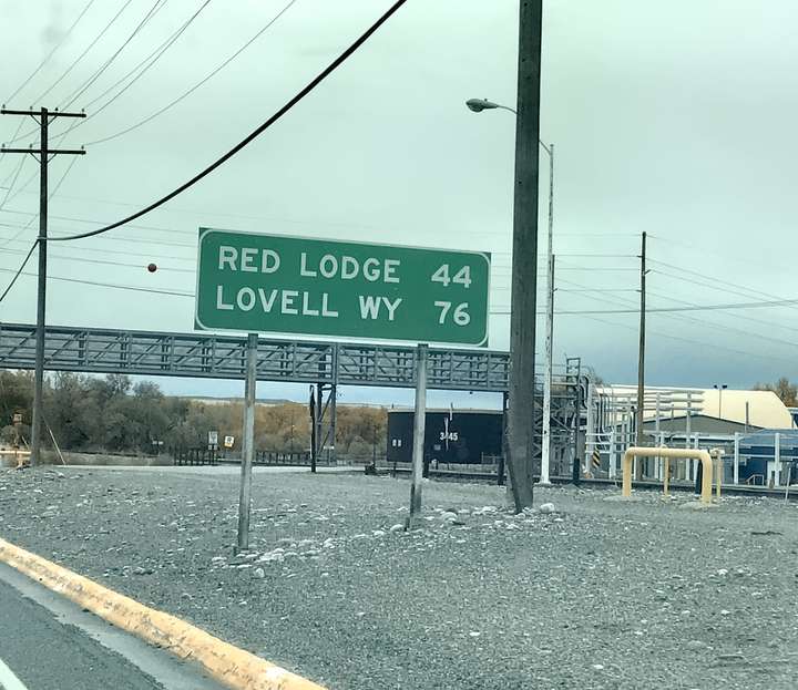 Red Lodge Mile Sign
