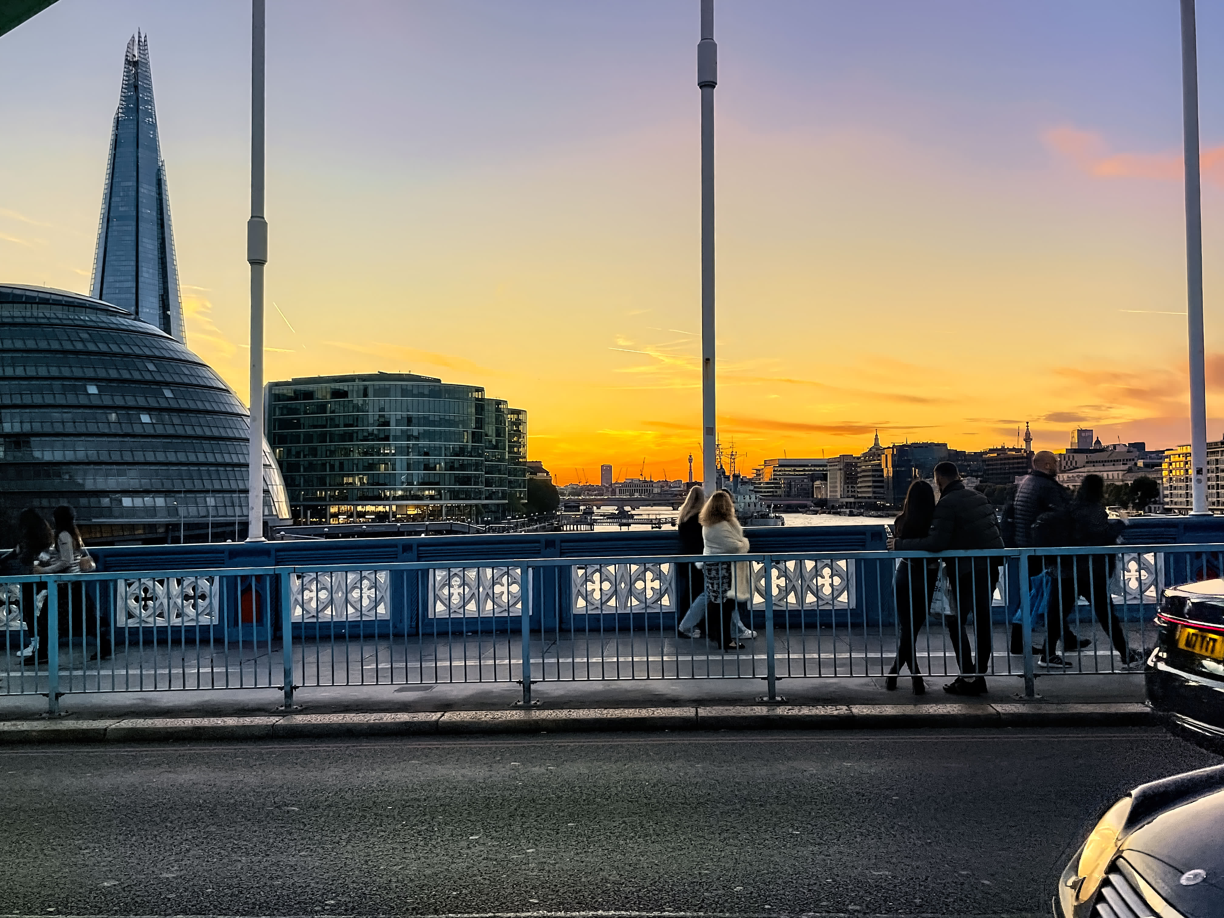 Sunset in London, England